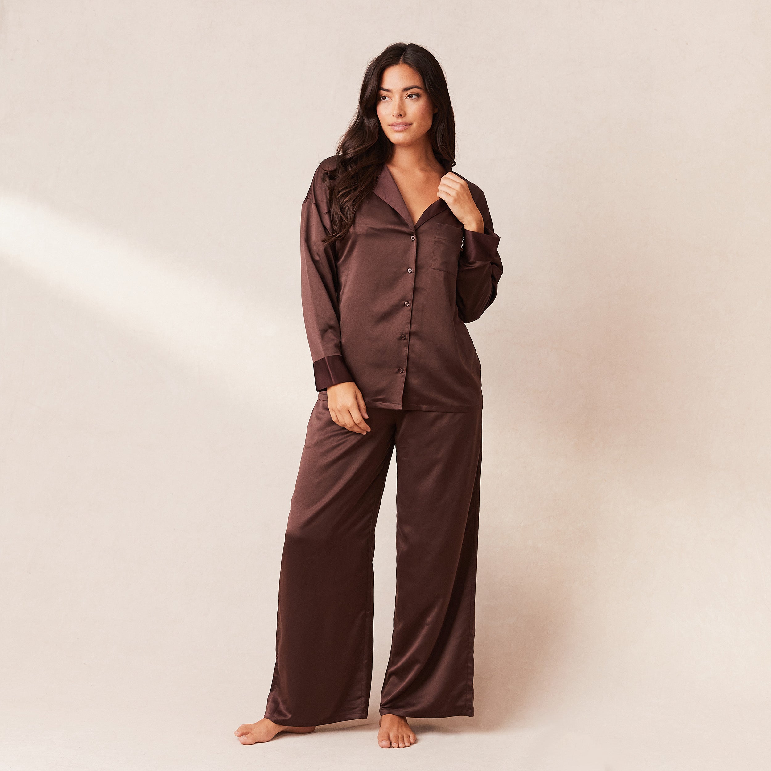 Classic Satin Pajama Pants - Black – Lounge Underwear
