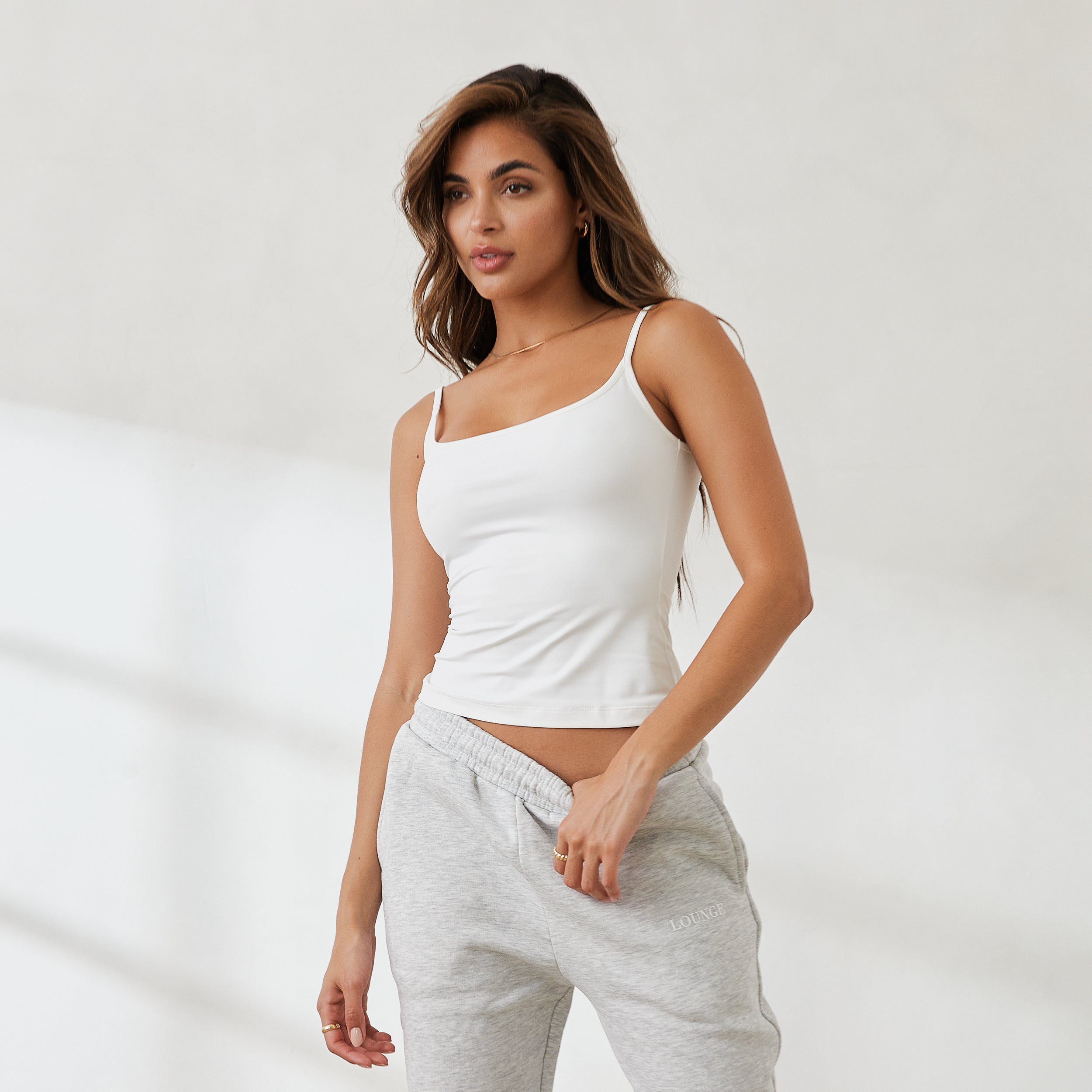 Essential Cami Top - Off White – Lounge Underwear