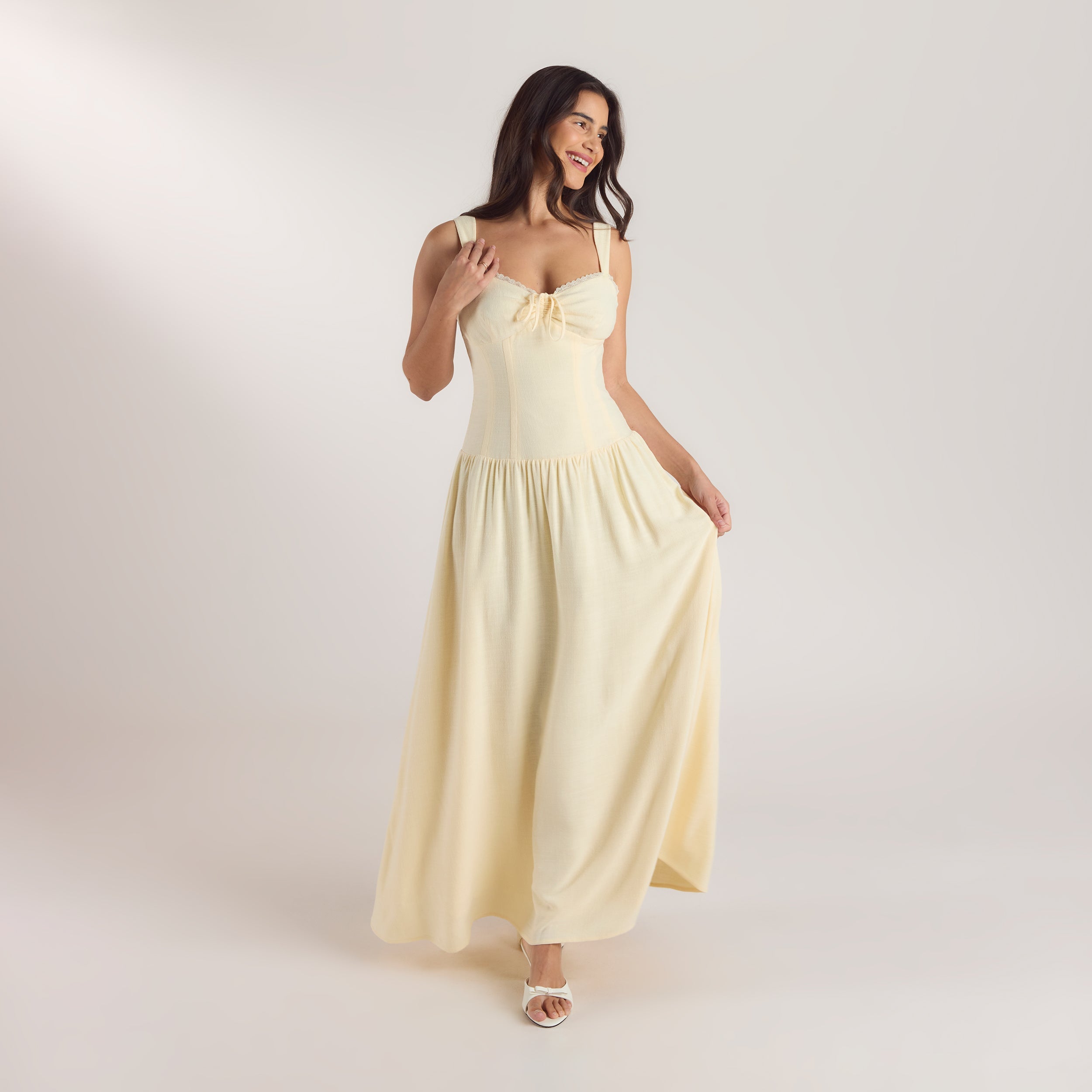 Drop-Waist Maxi Dress