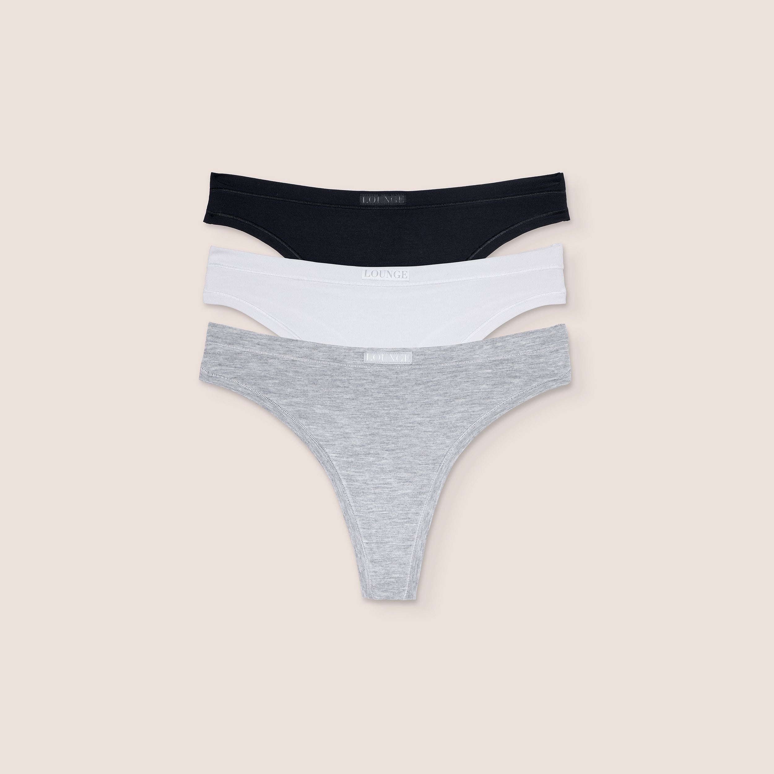 Bamboo Comfort Thongs (3-Pack) - Multi