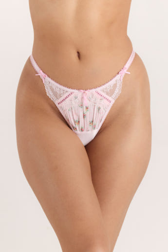 Orelia G-String - Pink Floral