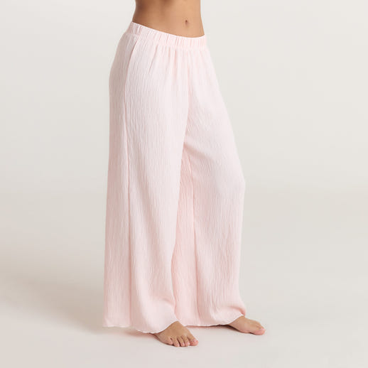 Crinkle Pyjama Bottoms - Pink
