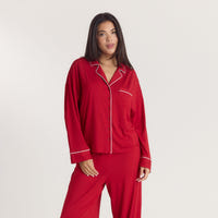 Alpine Dreams Pyjama Shirt - Red