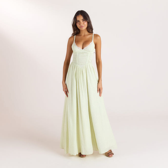 Wired Plunge Maxi Dress
