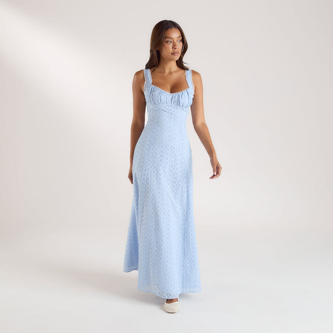 Corset Back Maxi Dress
