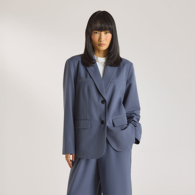 Oversized Blazer Blue - Main Image