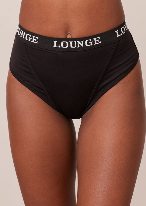 Smooth Classic T-shirt Bra & Thong/Briefs Set - Black – Lounge Underwear