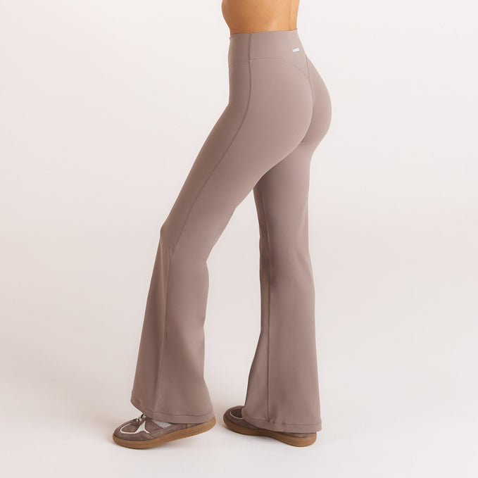 ContourSoft™ Flared Leggings in Mushroom
