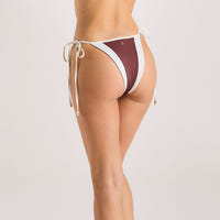 Monaco Tie Side Brazilian Bikini Briefs - Plum
