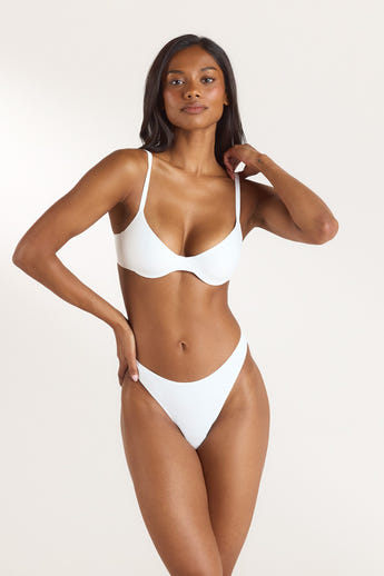 PillowSoft™ Scoop Bra - White