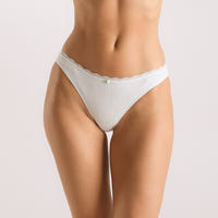 Pointelle Briefs - Cream