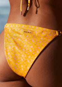 Floral Bikini Top - Orange – Lounge Underwear