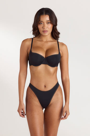 Comfort Extreme Push-Up Balconette Bra - Black alternate