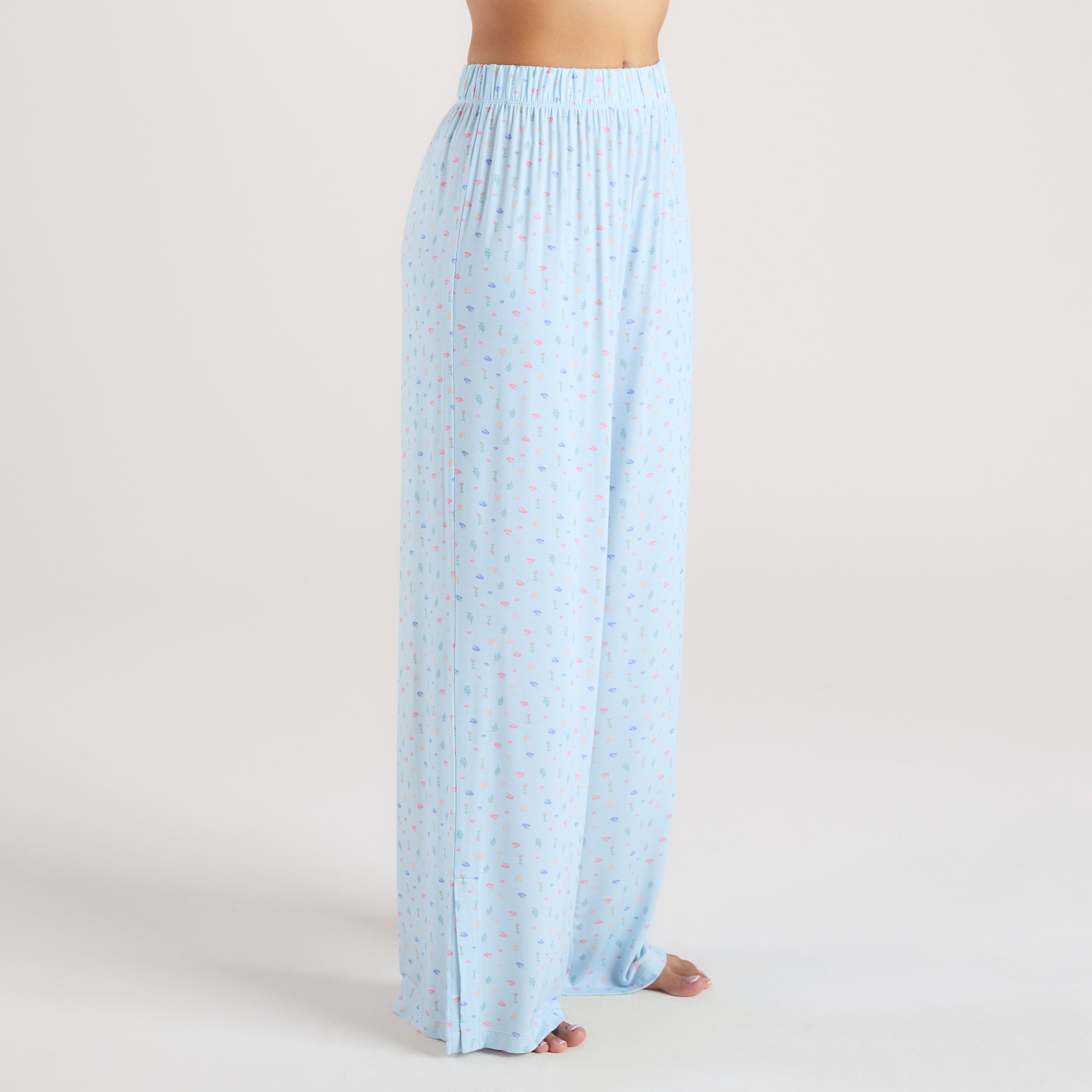 Modal Pyjama Bottoms | Modal Pyjama Bottoms - Blue Floral