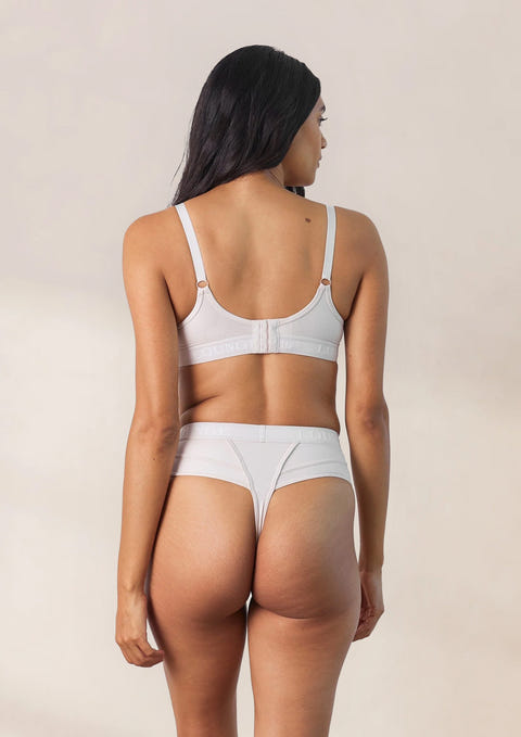 Nurture Nursing Bra & Thong/Briefs Set - Cream – Lounge Underwear