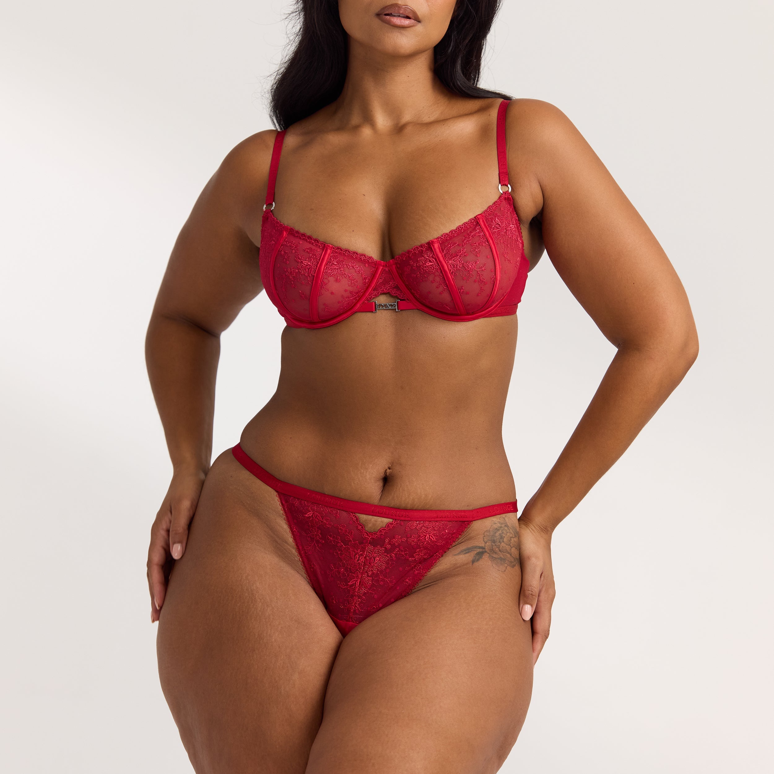 Flirt Balcony Bra | Flirt Balcony Bra - Maroon