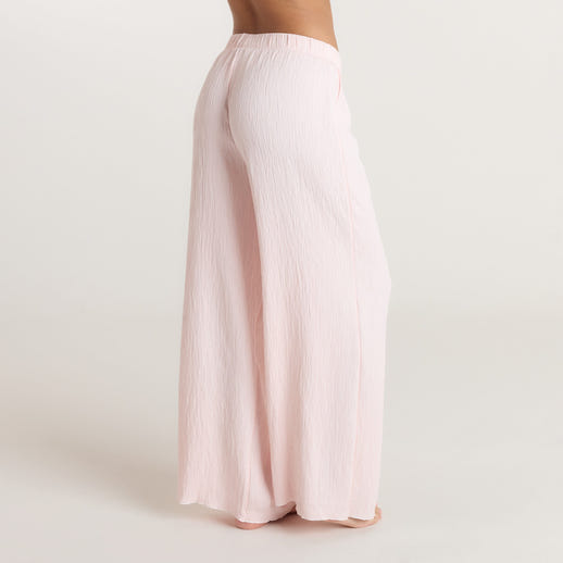 Crinkle Pyjama Bottoms - Pink alternate