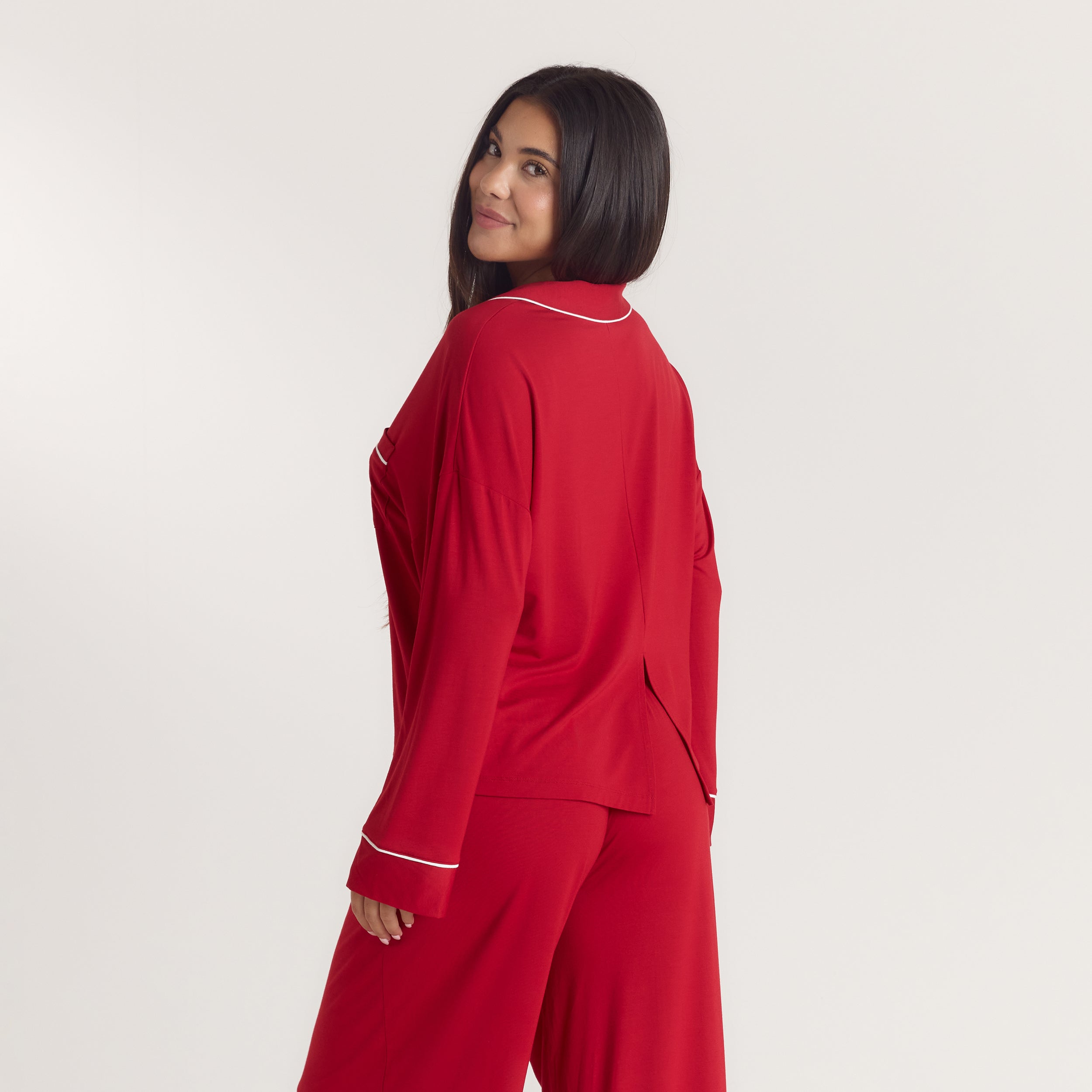 Alpine Dreams Pyjama Shirt | Alpine Dreams Pyjama Shirt - Red