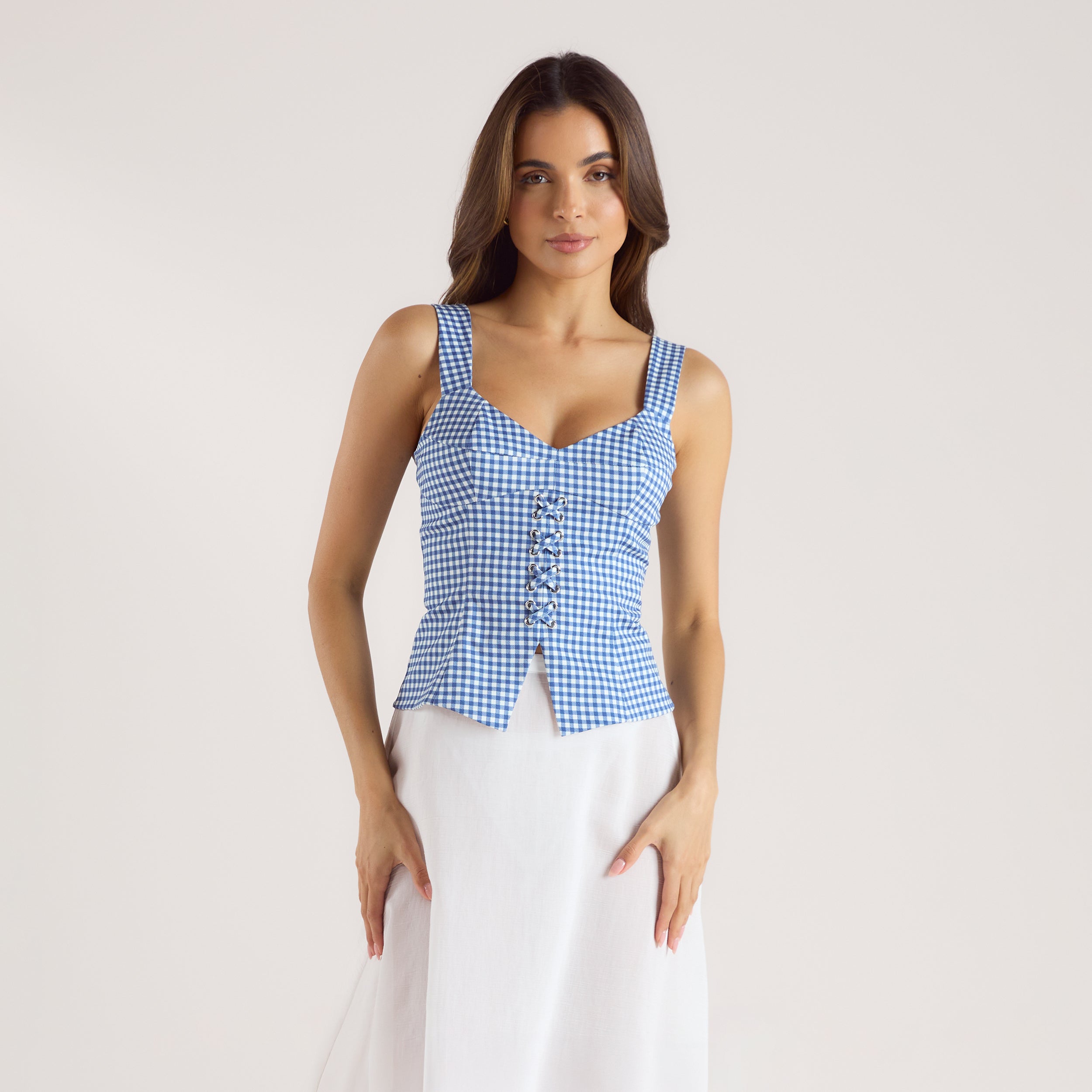 Corset Top - Blue alternate