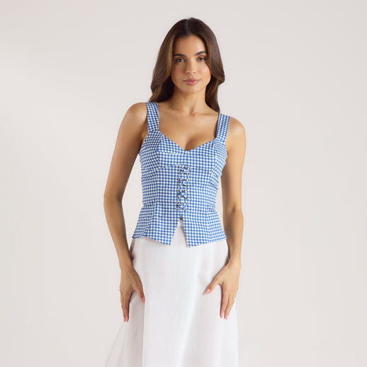 Corset Top - Blue alternate