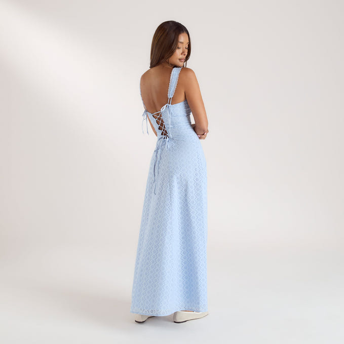 Corset Back Maxi Dress