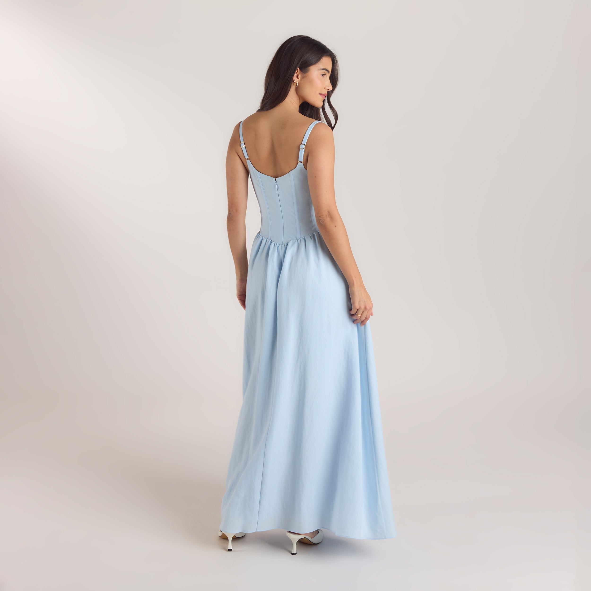 Corset Maxi Dress | Corset Maxi Dress - Blue