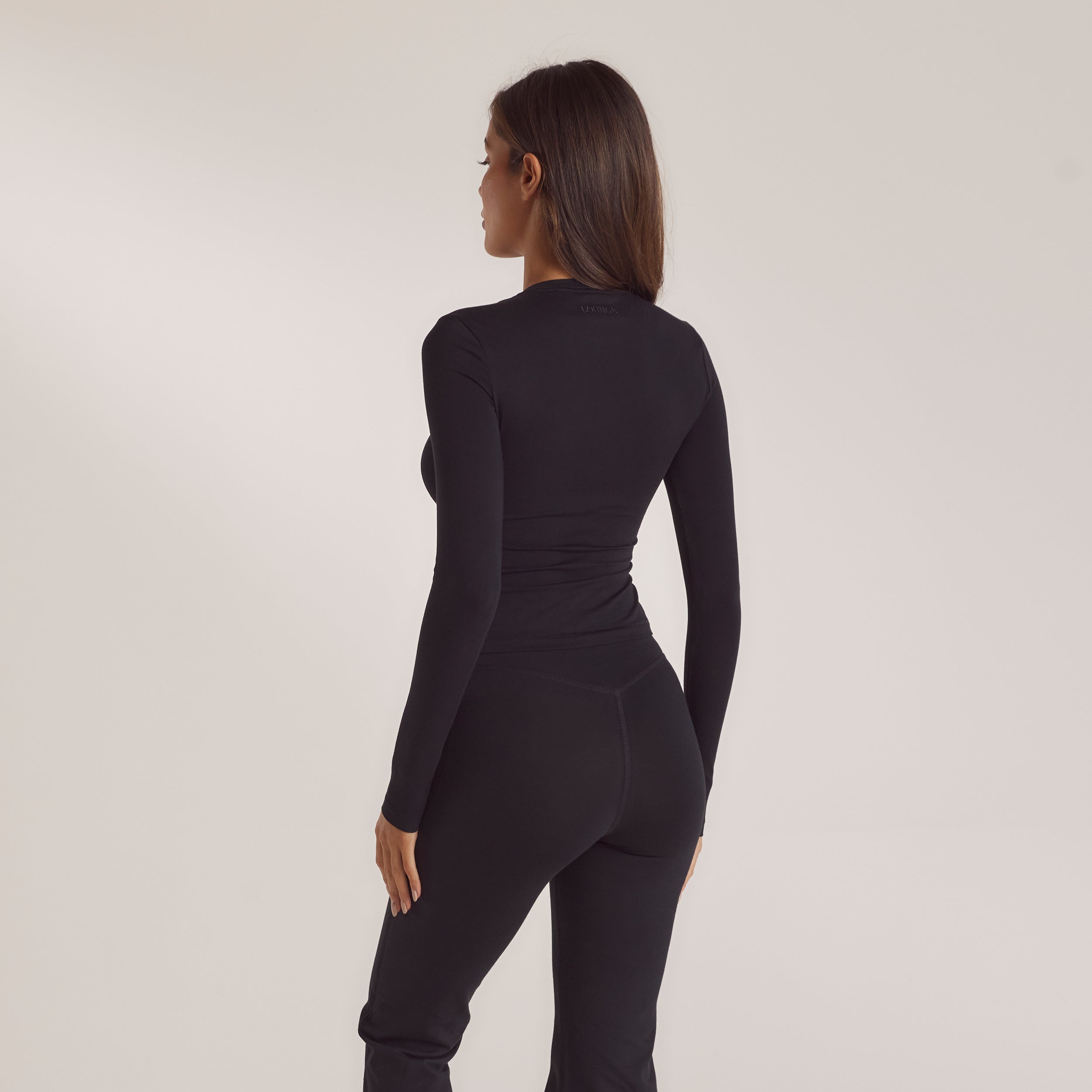 Cotton Blend Long Sleeve Top | Leidy, XS