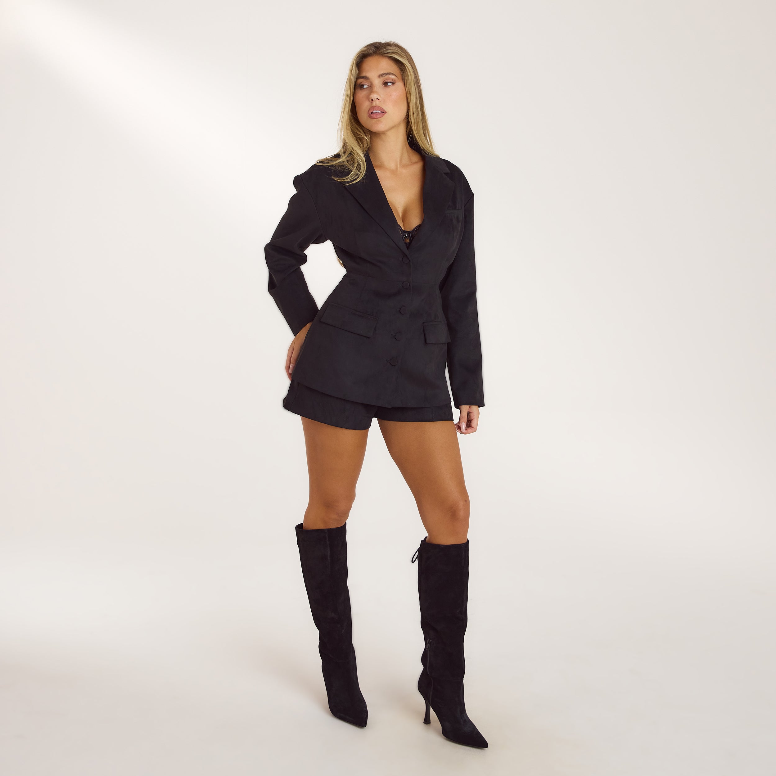 Suedette Shorts | Suedette Shorts - Black