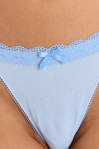 Daisy Thong - Blue Floral alternate