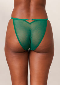 Flirt Balcony Bra & G-string/Briefs Set - Emerald – Lounge Underwear