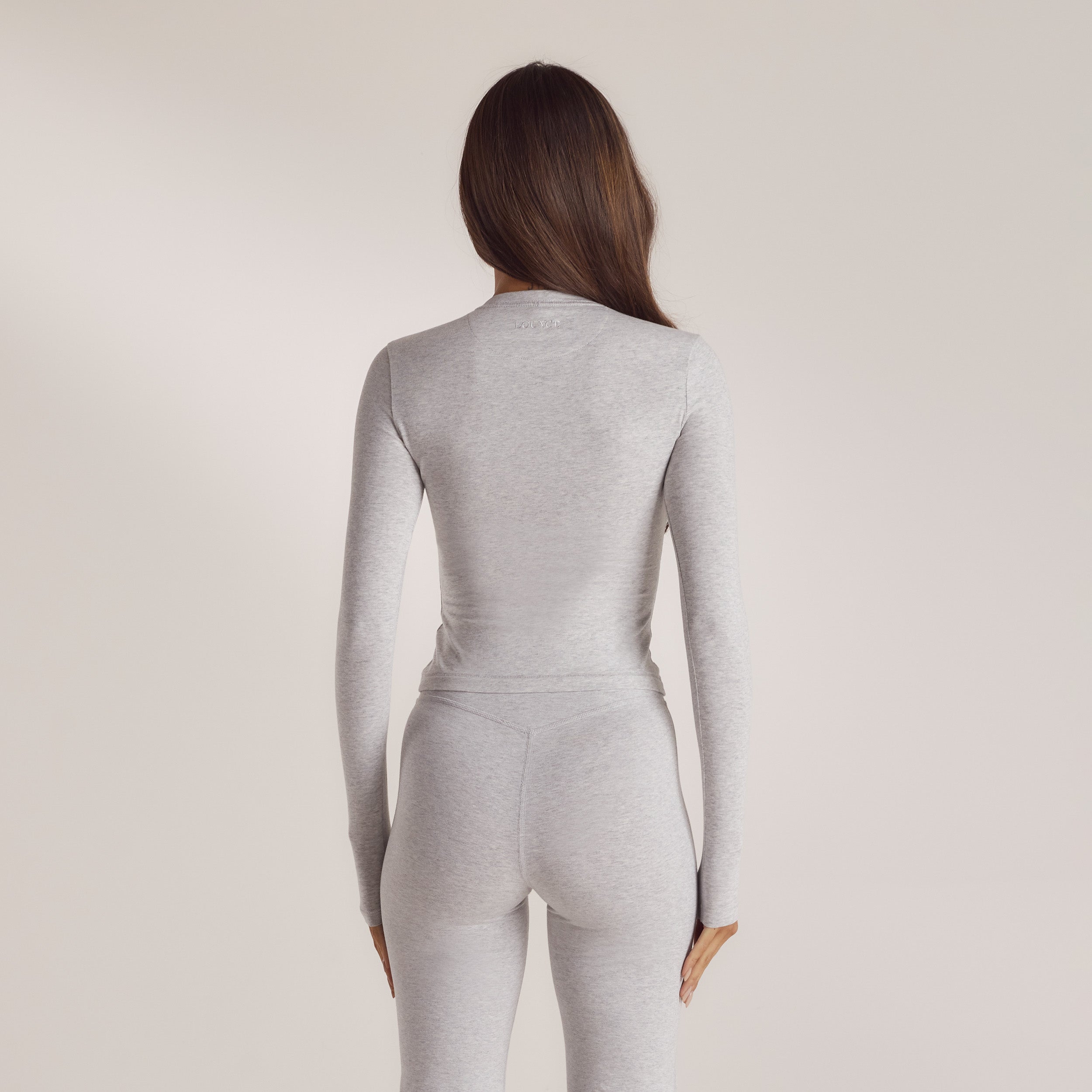 Cotton Blend Long Sleeve Top | Leidy, XS