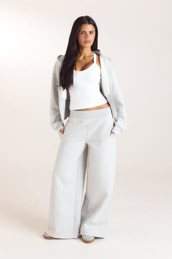 Straight-Leg Joggers - Grey alternate