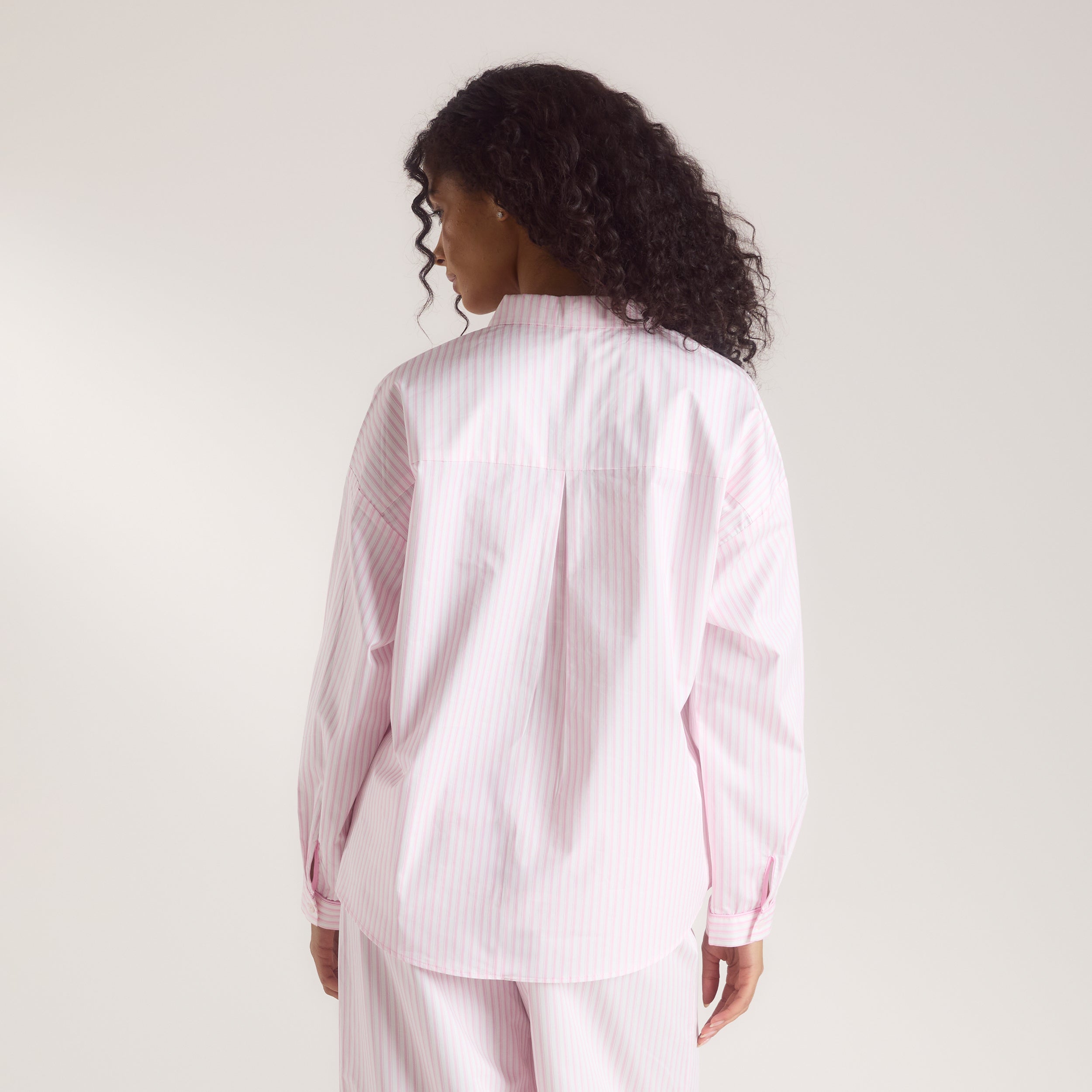 Bloom & Stripe Pyjama Shirt | Bloom & Stripe Pyjama Shirt - Pink