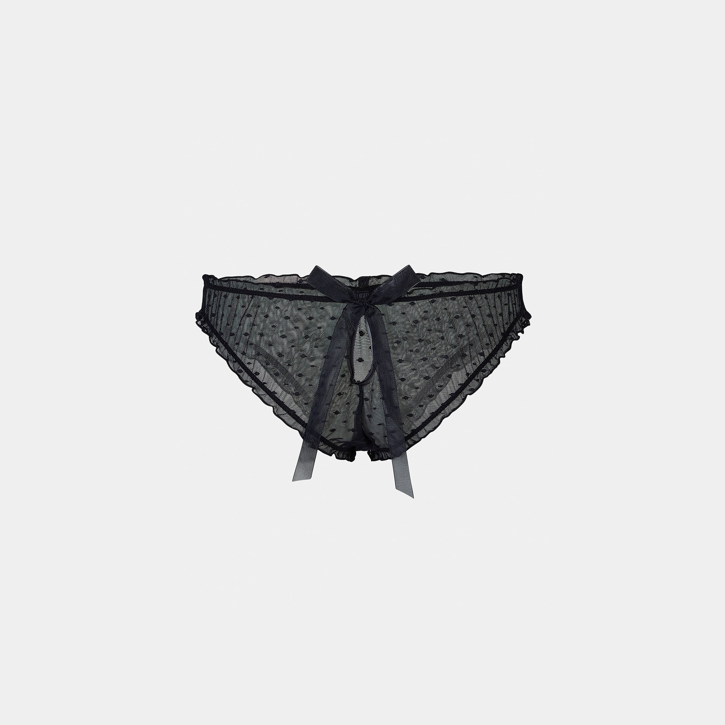 Polka Dot Brazilian Briefs | Polka Dot Brazilian Briefs - Black