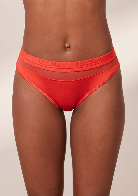 Mesh Briefs - Red – Lounge Underwear