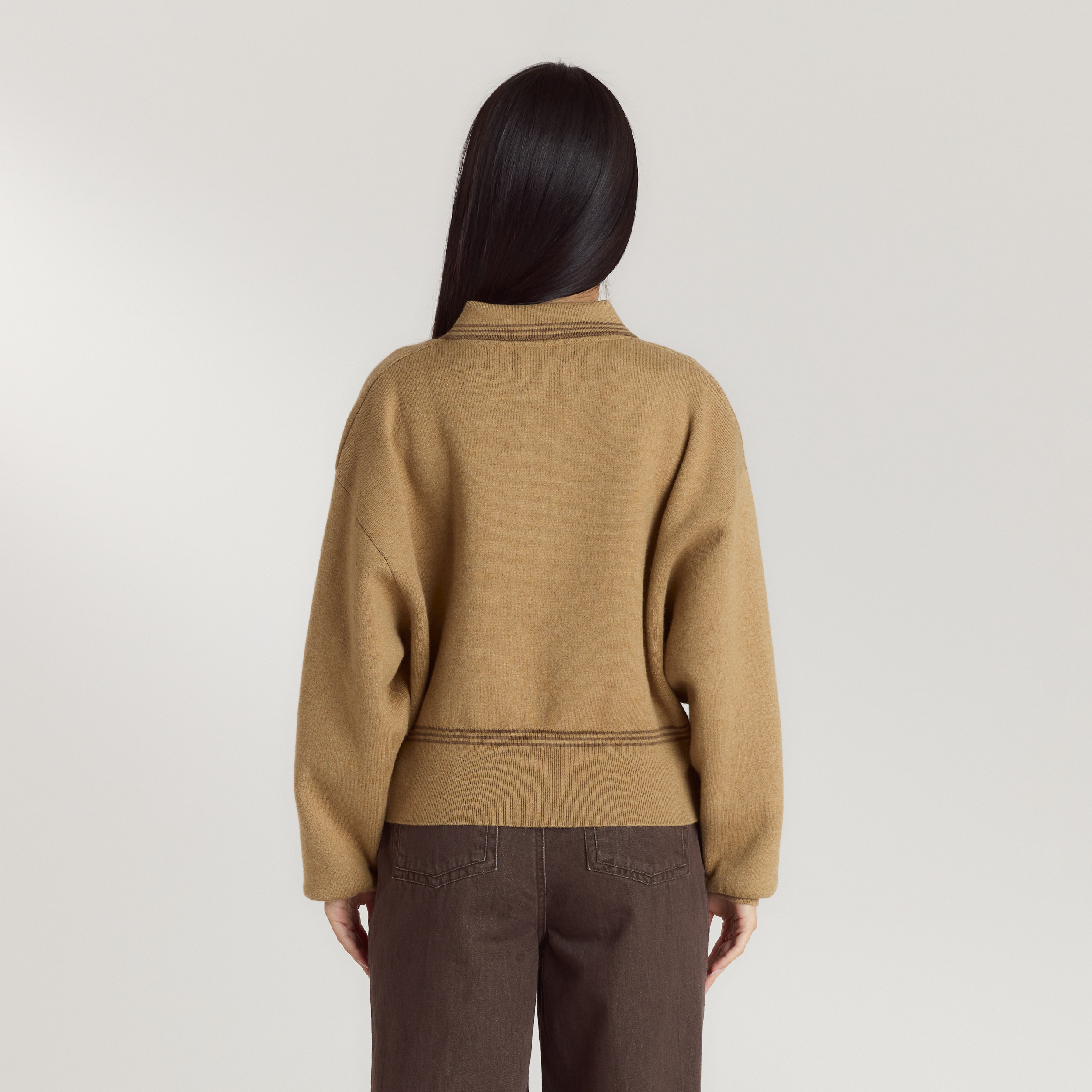 Knitted Jacket - Tan alternate