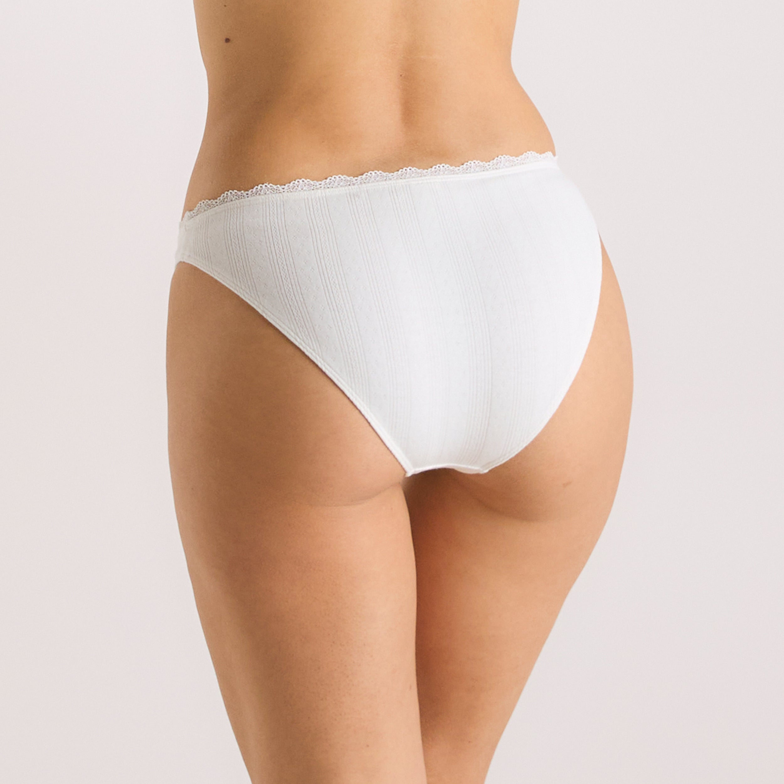 Pointelle Briefs | Pointelle Briefs - Cream