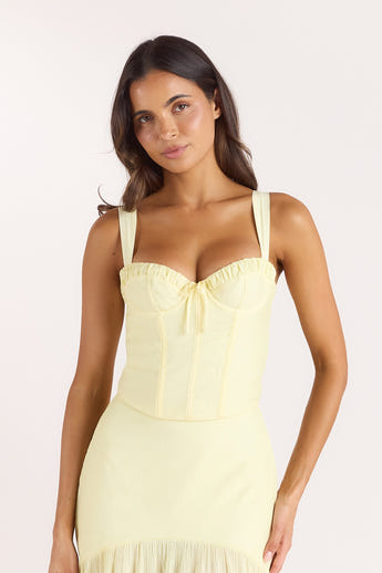 Wired Corset Top - Lemon alternate