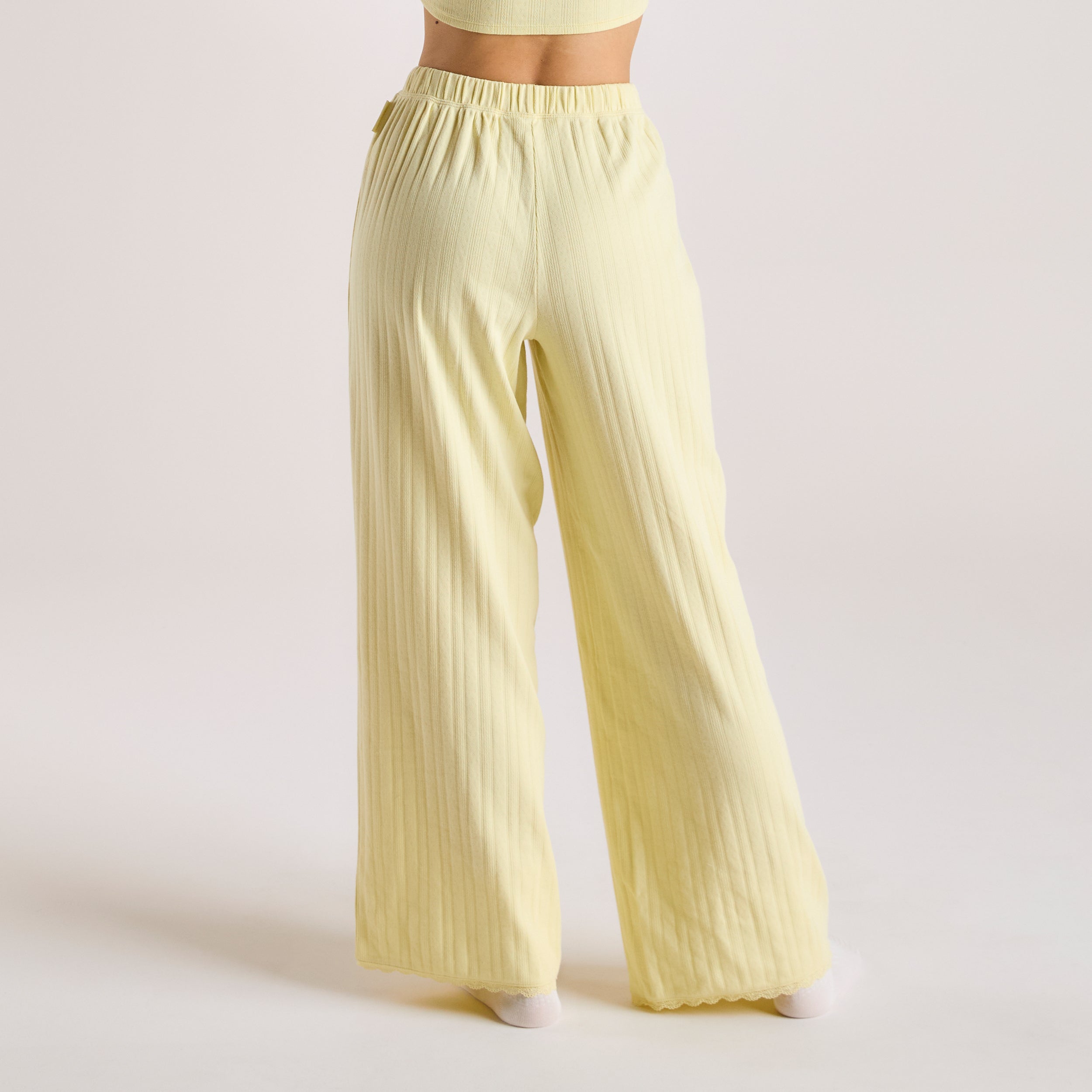 Pointelle Pyjama Bottoms | Pointelle Pyjama Bottoms - Buttercup Yellow