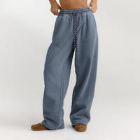 Straight-Leg Joggers - Washed Blue