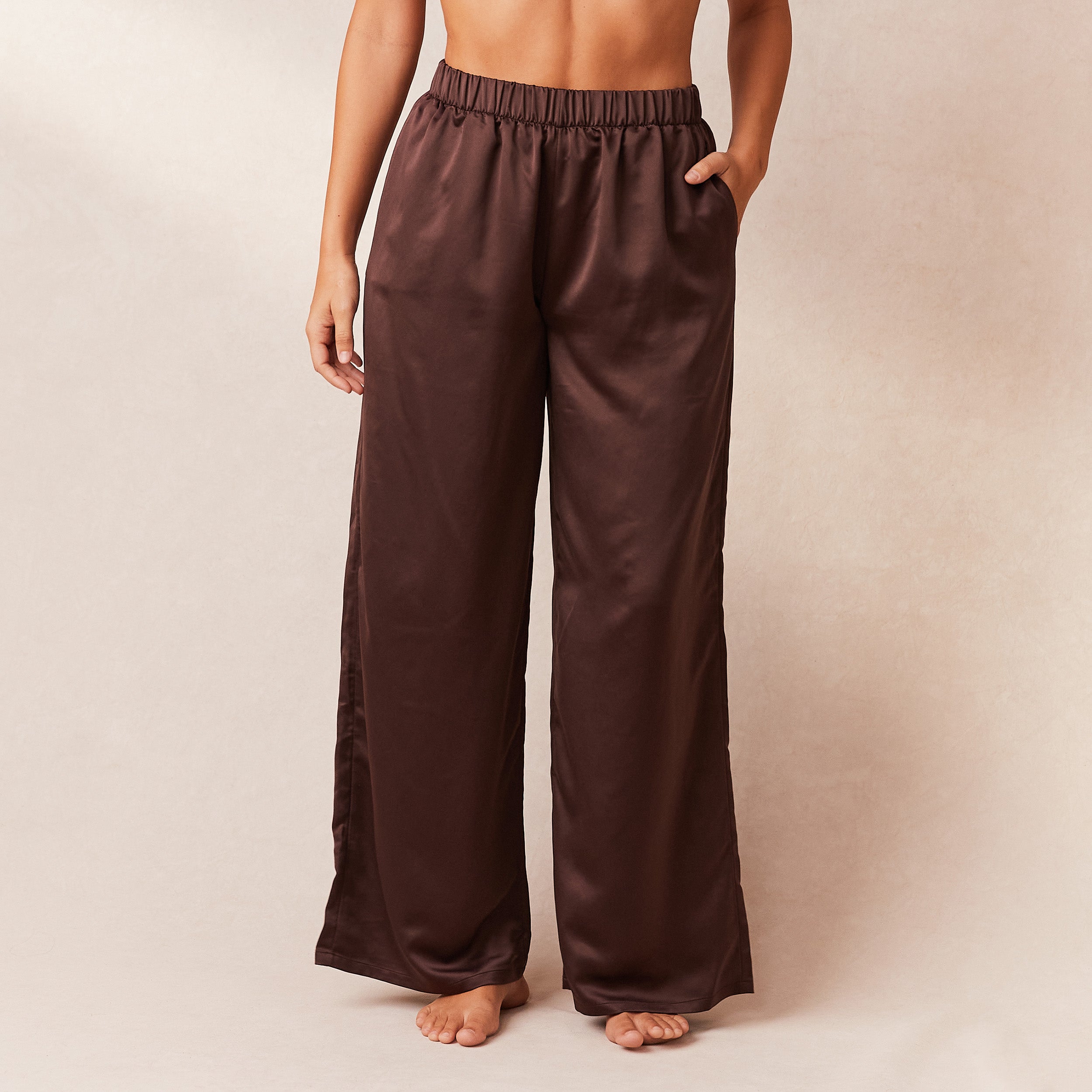 Classic Satin Pyjama Trousers | Samaria, S