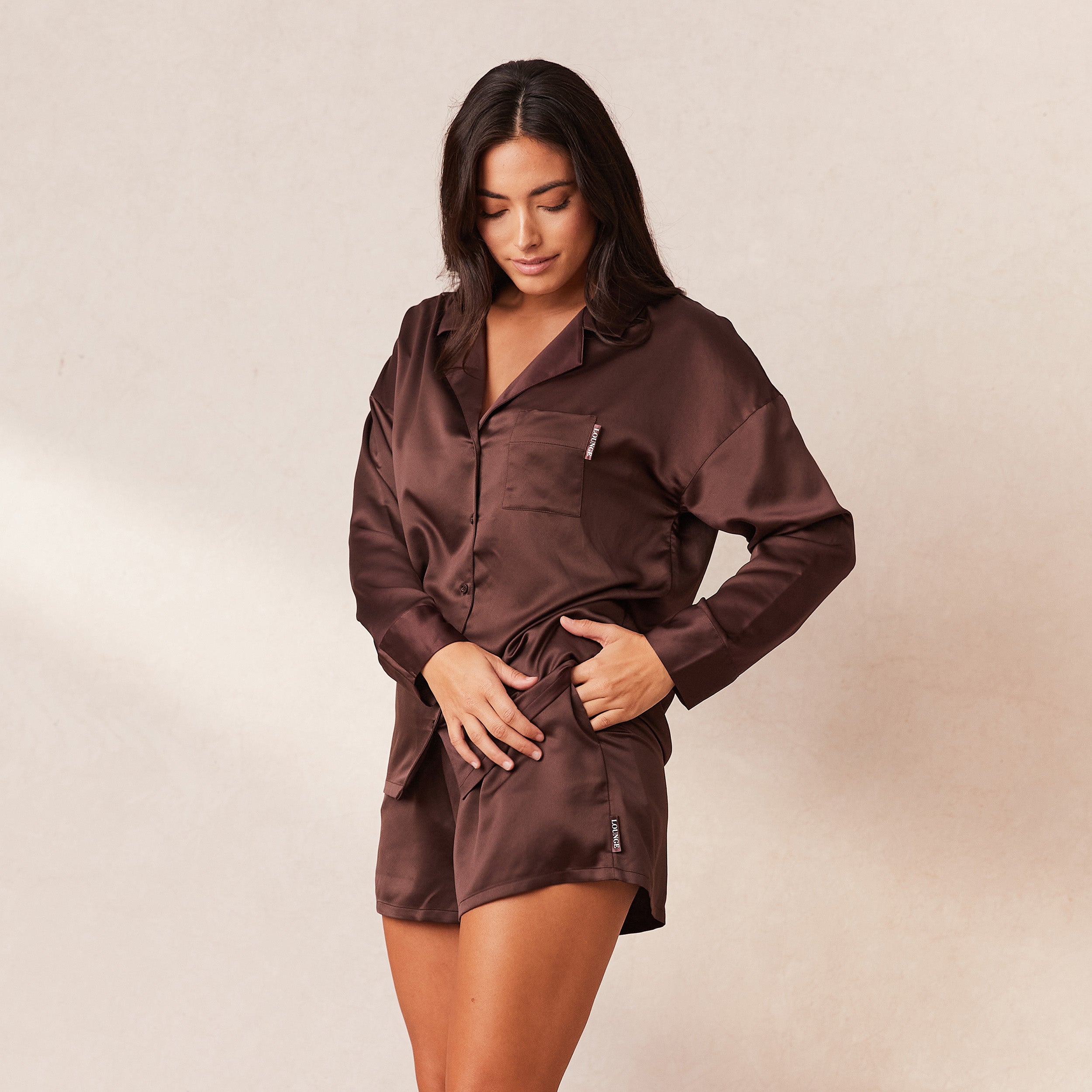 Classic Satin Pyjama Shorts  | Samaria, S