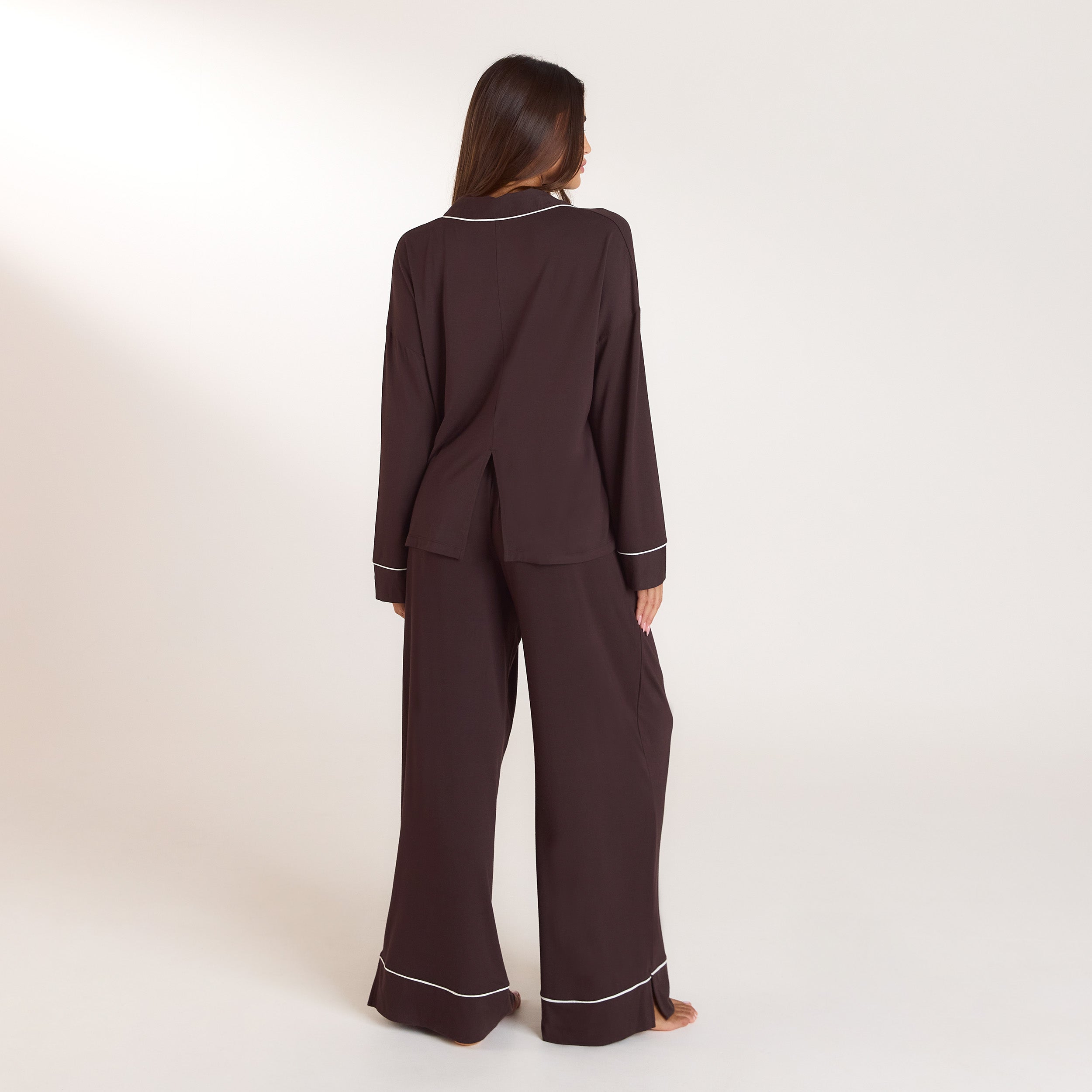Modal Pyjama Shirt | Modal Pyjama Shirt - Dark Chocolate