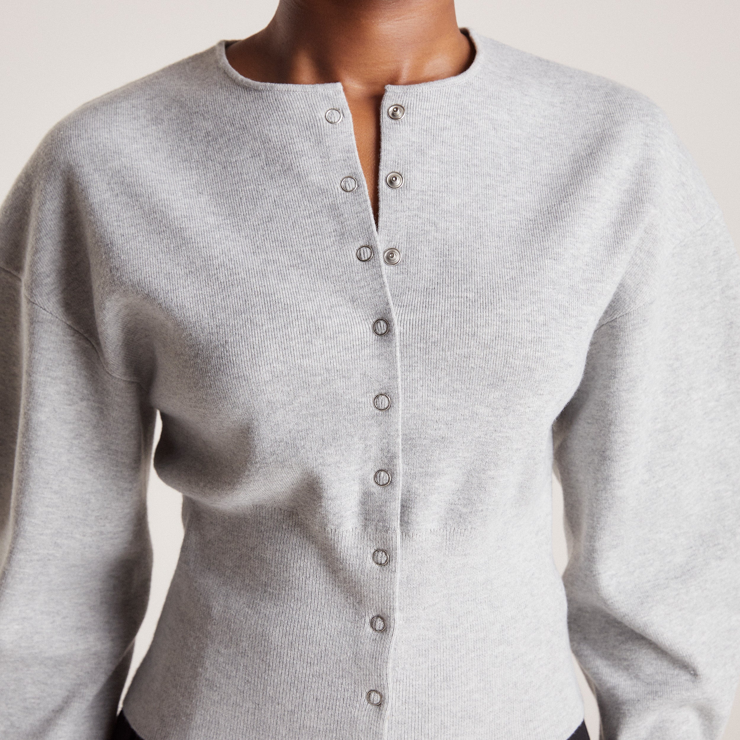 Fitted Cardigan | Fitted Cardigan - Light Grey