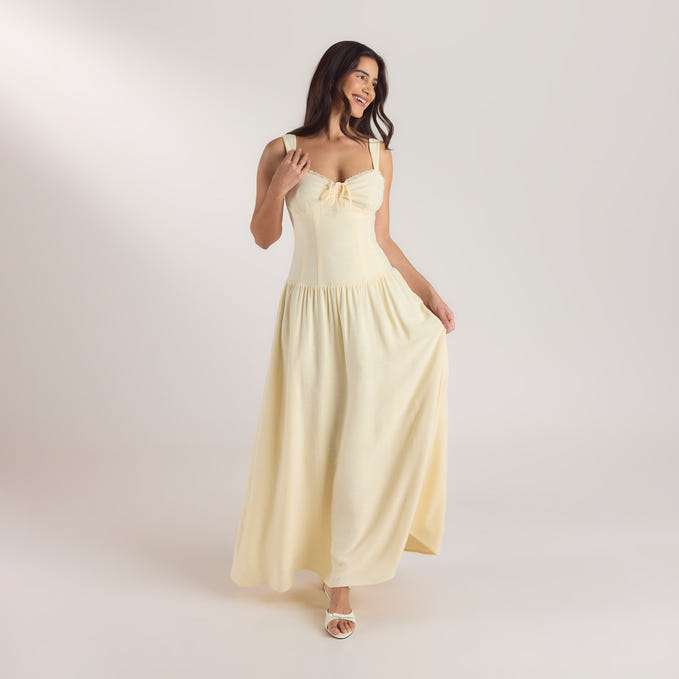 Drop-Waist Maxi Dress
