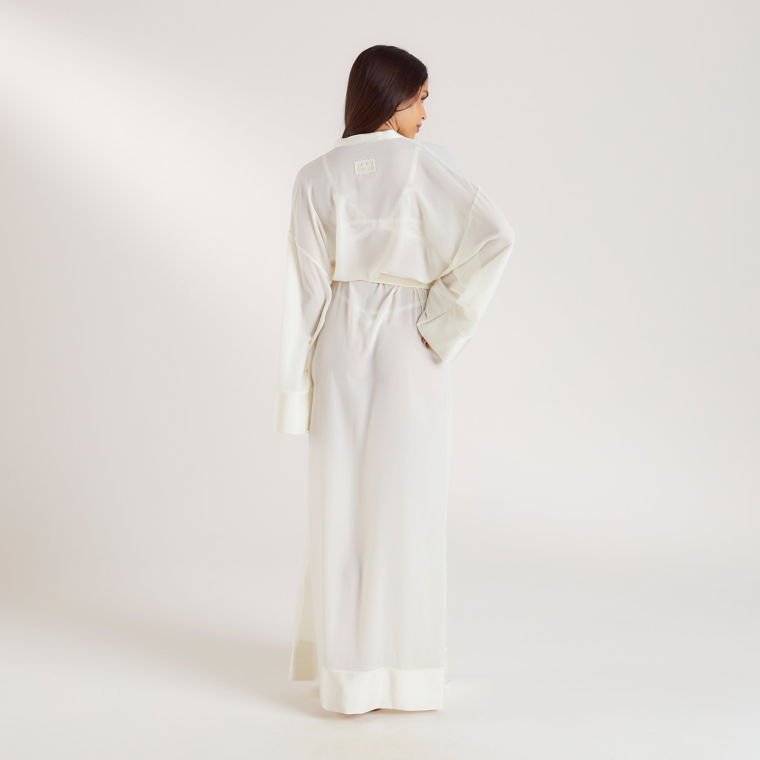 Chiffon Maxi Robe | Chiffon Maxi Robe - Cream