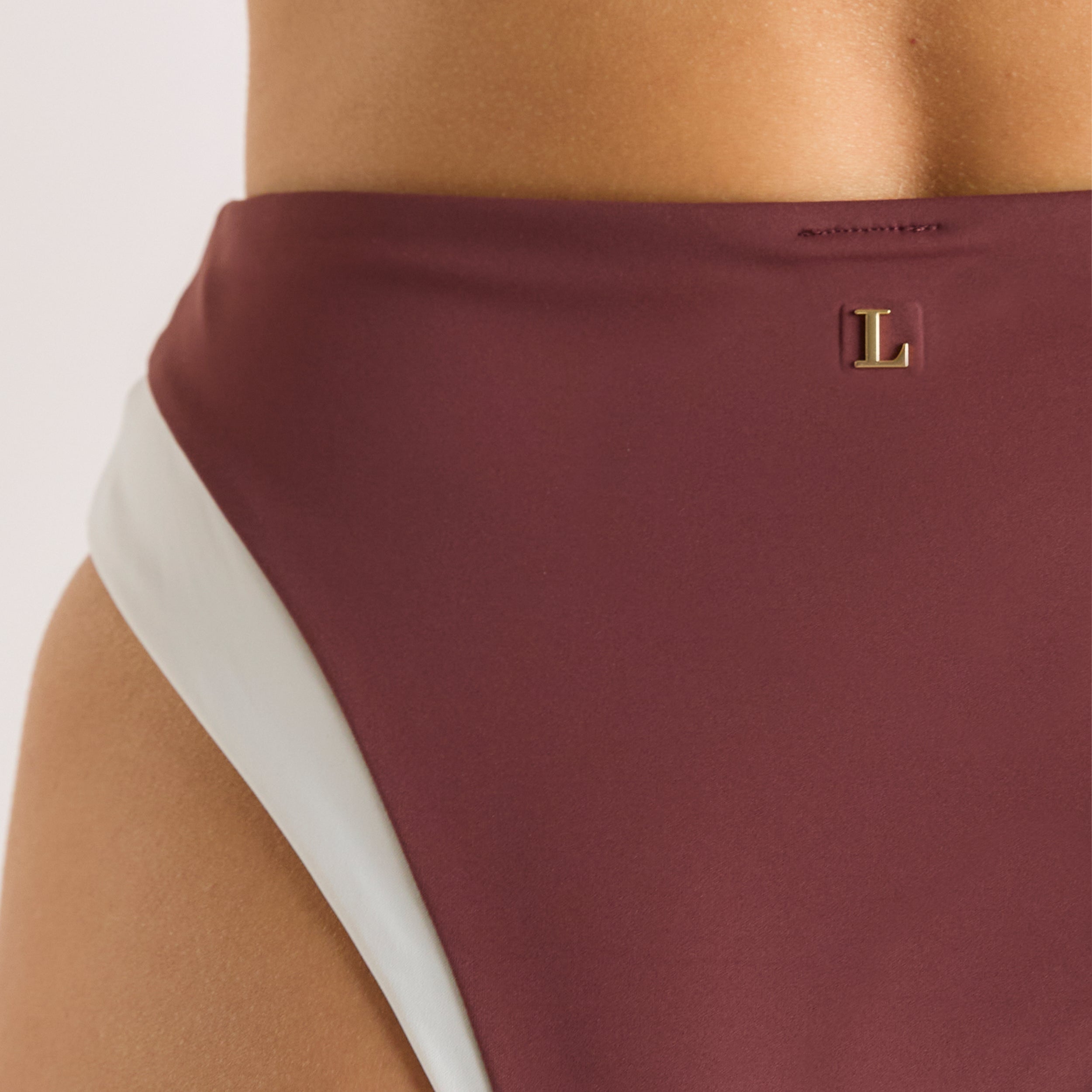 Monaco High-Waisted Brazilian Bikini Briefs | Monaco High-Waisted Brazilian Bikini Briefs - Plum