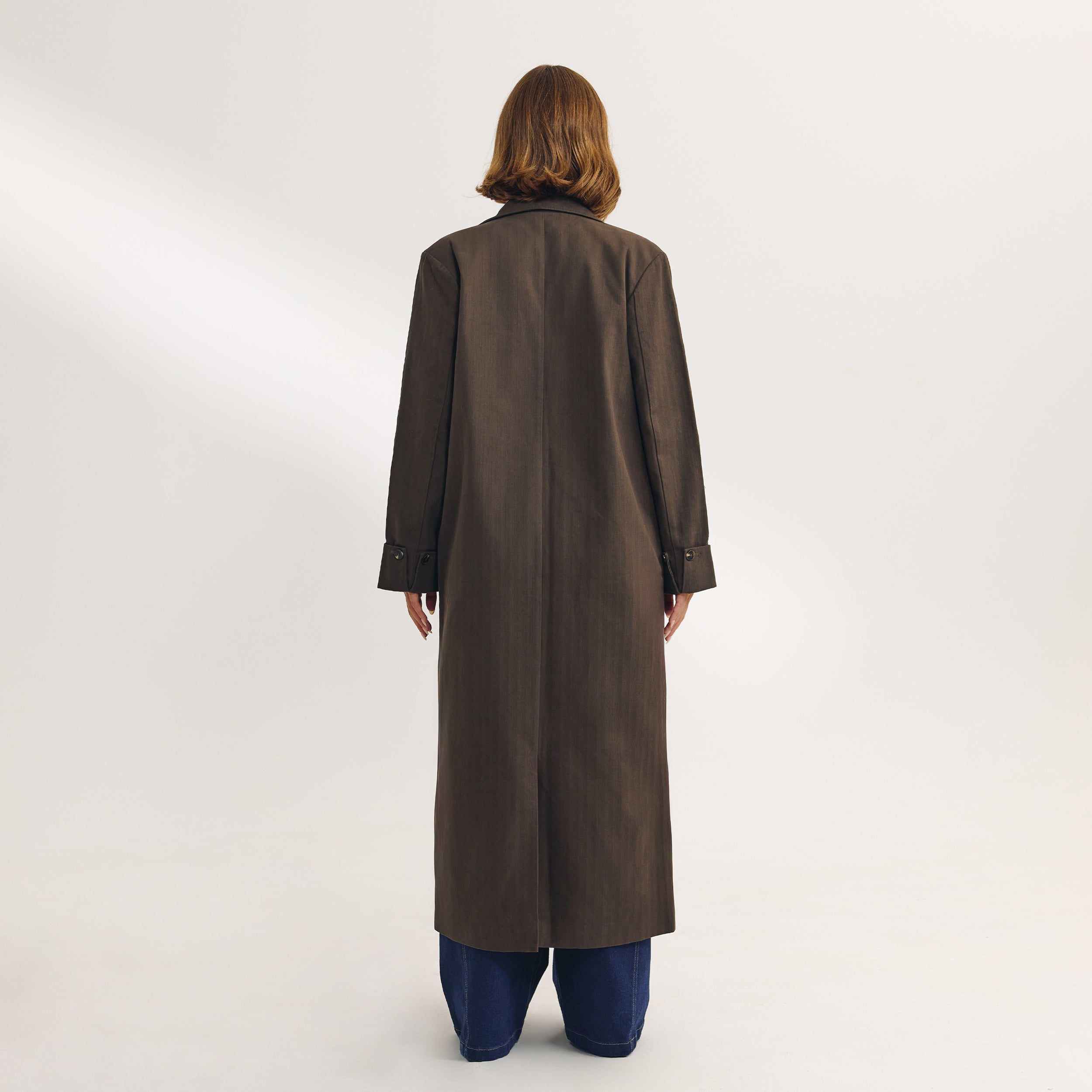 Oversized Longline Blazer | Oversized Longline Blazer - Dark Brown