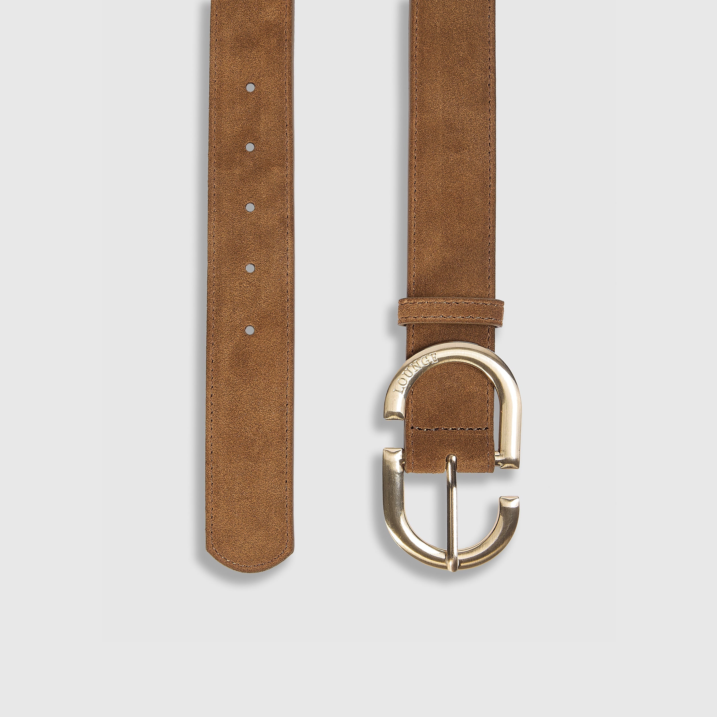 Curved Buckle Belt | Curved Buckle Belt - Tan