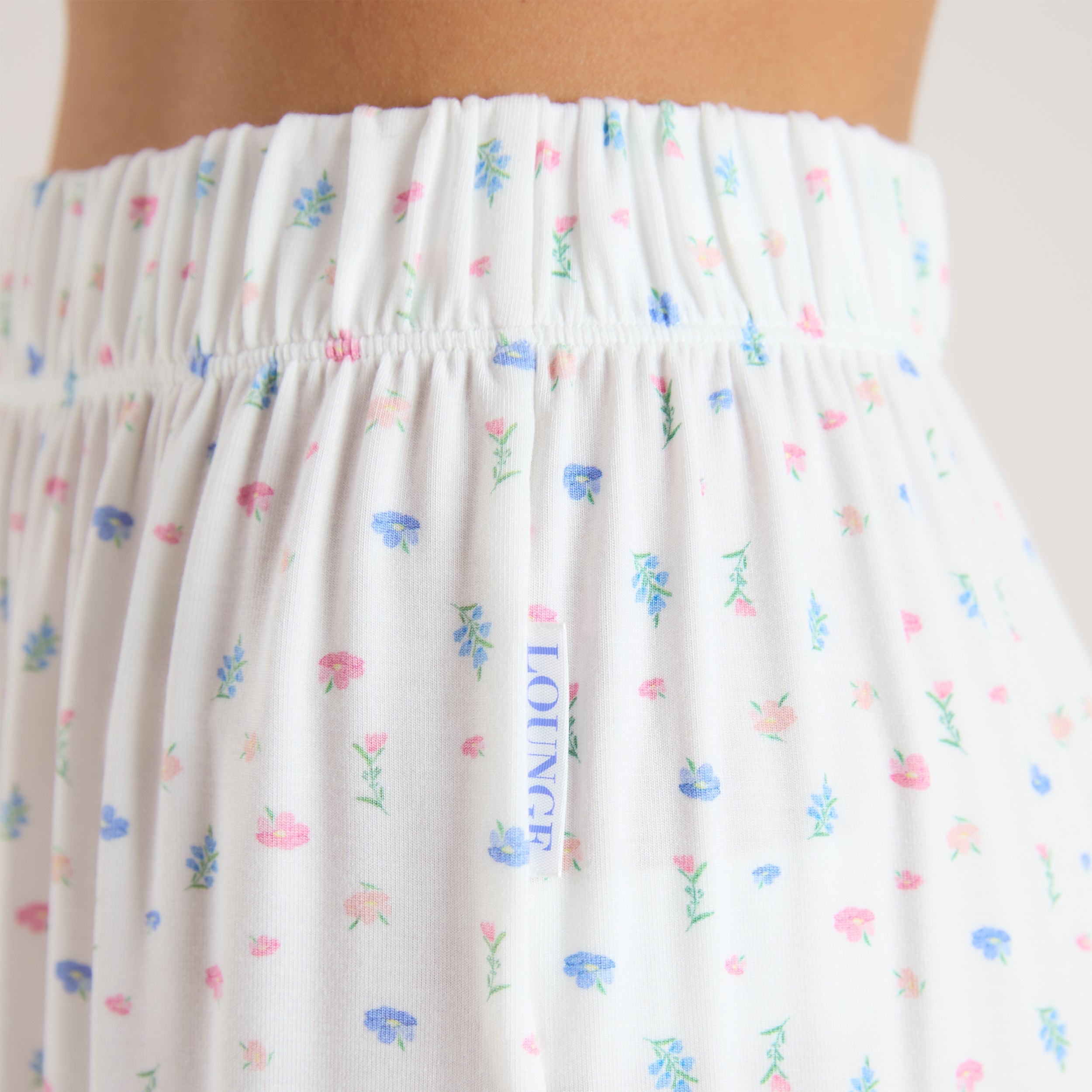 Modal Pyjama Bottoms | Modal Pyjama Bottoms - White Floral